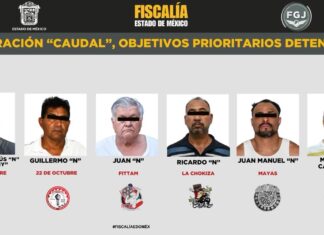 Cae primer grupo de seis objetivos prioritarios en la segunda fase de la Operación “Caudal” en Edomex