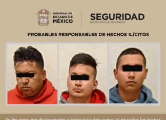 Aprehenden a tres presuntos asaltantes de caseta en operativo Zona Oriente