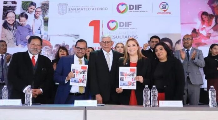 DIF San Mateo Atenco rinde su Primer Informe de Resultados con respaldo estatal y municipal