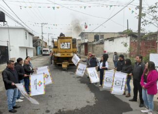 Arranca la rehabilitación de la calle 5 de Mayo; Ale Castro fortalece su liderazgo en San Antonio La Isla