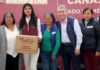 Gobierno de Delfina Gómez entrega 5 mil canastas alimentarias a mujeres de 50 a 64 años en Otzolotepec