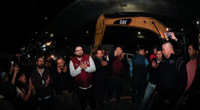 Histórico en Naucalpan: por primera vez se rehabilita el Periférico Norte con concreto hidráulico