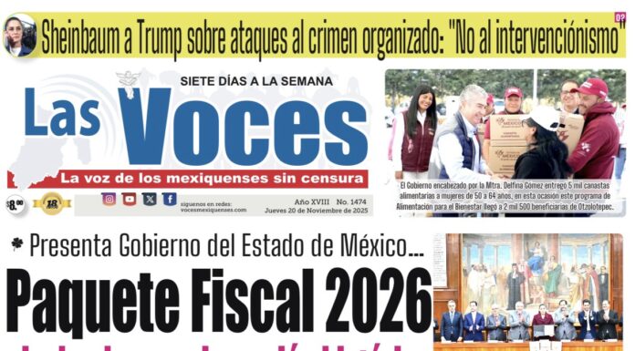 Presenta Gobierno del Estado de México… Paquete Fiscal 2026 sin deuda y con inversión histórica