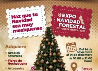 Celebran tradiciones y economía local en la Expo Navidad Forestal 2025 en Metepec