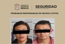 DETENIDOS DOS PRESUNTOS IMPLICADOS EN PORTACIÓN DE ARMA PROHIBIDA EN VALLE DE CHALCO