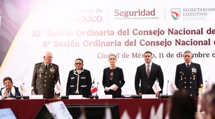 Harfuch destaca coordinación nacional y avances tecnológicos en Protección Civil durante sesión del Consejo