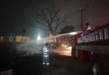 Bomberos de Cuautitlán controlan incendio de pastizal en Rancho San Blas
