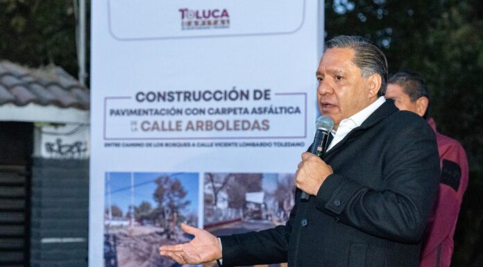 Toluca transforma Jardines de la Crespa con repavimentación de vialidades clave para mejorar la movilidad