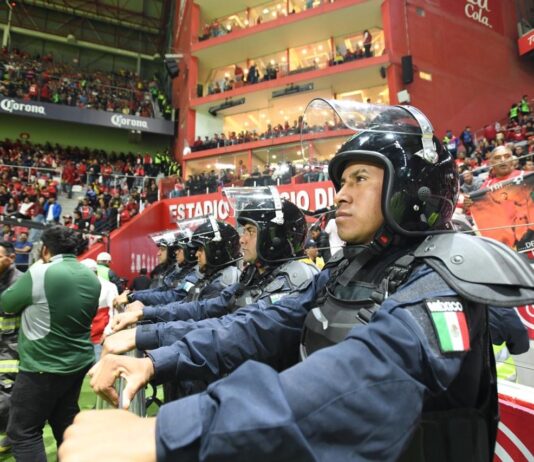 Despliega Secretaría de Seguridad Edoméx operativo con más de mil elementos para el partido Toluca vs Monterrey