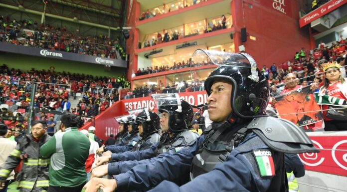 Despliega Secretaría de Seguridad Edoméx operativo con más de mil elementos para el partido Toluca vs Monterrey