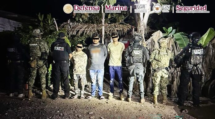 Detienen en Michoacán a tres presuntos extorsionadores de productores de limón