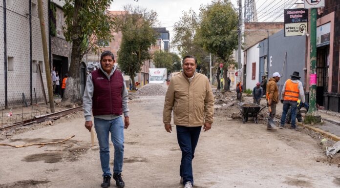 Cierra Ricardo Moreno el año con supervisión de obra vial en la calle Humboldt