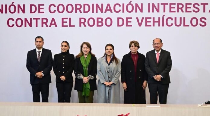 Estado de México fortalece coordinación regional contra el robo de vehículos