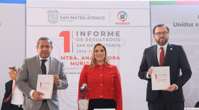 Entrega Ana Muñiz su Primer Informe de Gobierno en San Mateo Atenco