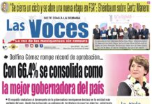 Delfina Gómez rompe récord de aprobación Con 66.4% se consolida como la mejor gobernadora del país