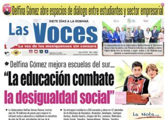 Delfina Gómez mejora escuelas del sur “La educación combate la desigualdad social”