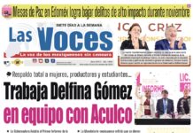 Respaldo total a mujeres, productores y estudiantes… Trabaja Delfina Gómez en equipo con Aculco