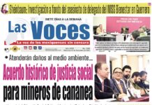 Acuerdo histórico de justicia social Atenderán daños al medio ambiente para mineros de cananea