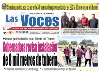 Gobernadora revisa instalación, avanza justicia hídrica en el Oriente del Edoméx de 8 mil metros de tubería