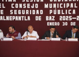 Encabeza Raciel Pérez Cruz Séptima Sesión del Consejo Municipal de Seguridad Pública en Tlalnepantla