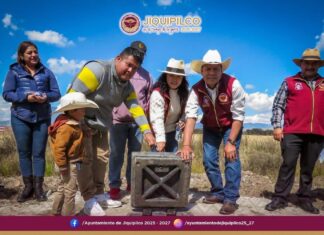Gobierno de Jiquipilco cumple con hechos: Antonio Escobar inaugura obra hidráulica en Loma de San Felipe