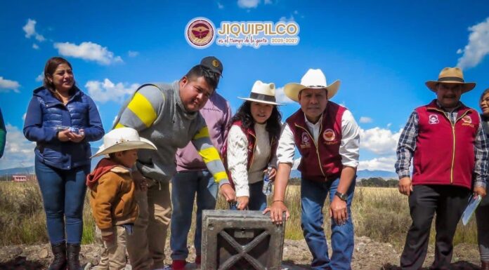 Gobierno de Jiquipilco cumple con hechos: Antonio Escobar inaugura obra hidráulica en Loma de San Felipe