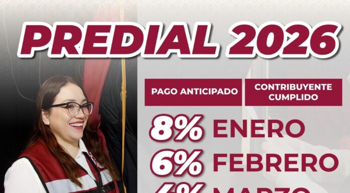 Convoca Gobierno de Naucalpan a aprovechar bonificaciones en el pago de predial y agua durante 2026