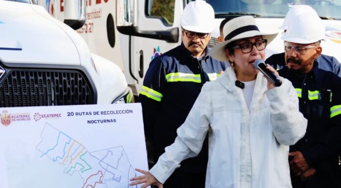 Azucena Cisneros inaugura programa de Recolección Nocturna de Basura en Ecatepec