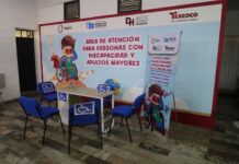 Gobierno de Texcoco instala módulo de atención para personas con discapacidad y adultos mayores
