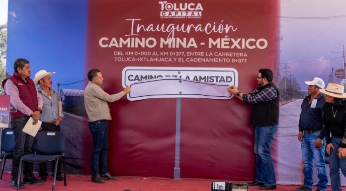 Toluca y Almoloya de Juárez fortalecen conectividad con la inauguración del “Camino de la Amistad”