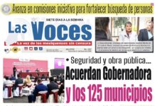 Seguridad y obra pública…Acuerdan Gobernadora y los 125 municipios