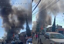 Fuerte incendio consume maderería en San Pedro Tultepec y moviliza cuerpos de emergencia