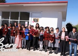 Berenice Carrillo entrega nueva aula educativa en San Mateo Alcalá y refuerza el compromiso con la niñez de Temoaya