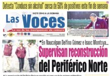 En Naucalpan Delfina Gómez e Isaac Montoya… Supervisan reconstrucción del Periférico Norte