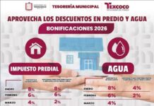 Ayuntamiento de Texcoco anuncia descuentos y bonificaciones en predial y agua para 2026