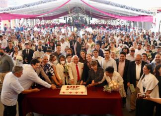 230 parejas se dan el “sí” en Tlalnepantla durante jornada de matrimonios colectivos