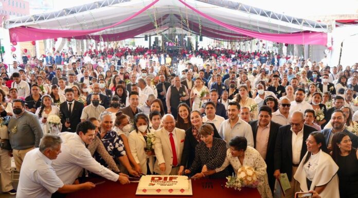 230 parejas se dan el “sí” en Tlalnepantla durante jornada de matrimonios colectivos