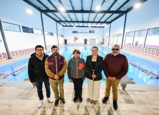 Recuperan espacio público en Tequixquiac con nueva alberca; inversión estatal supera 17 mdp