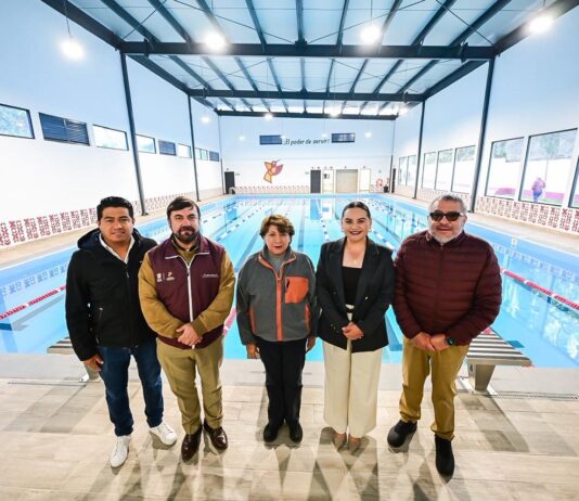 Recuperan espacio público en Tequixquiac con nueva alberca; inversión estatal supera 17 mdp