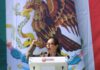 Azucena Cisneros respalda a Claudia Sheinbaum y llama a la unidad nacional en el Día de la Bandera