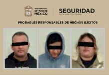 Detienen en San Antonio La Isla a tres presuntos generadores de violencia tras disparos