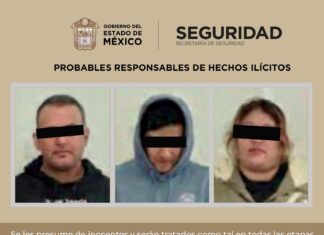 Detienen en San Antonio La Isla a tres presuntos generadores de violencia tras disparos