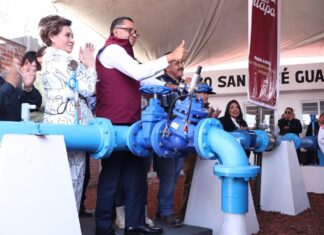 Inauguran nuevo pozo en San José Guadalupe Otzacatipan; beneficiará a más de 14 mil habitantes