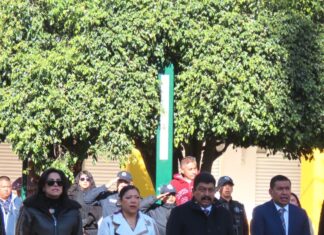 En Texcoco conmemoran el Día de la Bandera y refuerzan seguridad con patrullas y drones