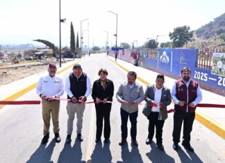 Delfina Gómez entrega mejoramiento urbano en Valle de Chalco; beneficiará a más de 2 mil mujeres