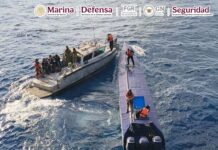 Aseguran semisumergible con presunta cocaína frente a costas de Colima; hay tres detenidos