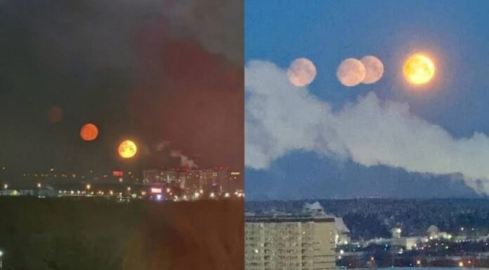 ¡Impacto celestial! Cuatro “lunas” deslumbran el cielo sobre Rusia y enloquecen redes sociales