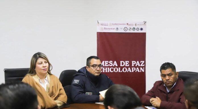 Refuerzan coordinación en materia de seguridad en Chicoloapan