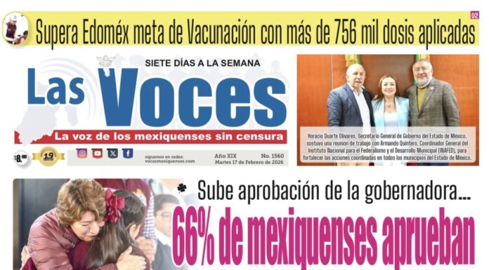 Sube aprobación de la gobernadora… 66% de mexiquenses aprueban gestión de Delfina Gómez