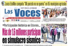 Participación histórica en Edoméx Más de 1.6 millones participan en simulacro sísmico